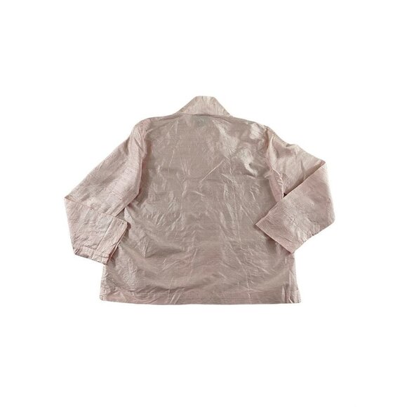 Vintage Linda Bertozzi 100% Silk Long Sleeve Button Down Blouse - 1 (Large) - Picture 13 of 13